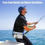 F-color Waterproof Fanny Pack – Waterproof Phone Pouch with Waist Strap – Beach Accessories Waterproof Pouch Dry Bag Keep Phone Valuables Safe for Beach Surfing Kayaking Boating Fishing