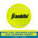 Franklin Sports Tennis Balls – Official Size Low Pressure – Great for Training + Practice – 3 Pack Can of Low Bounce All Court Surface