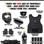Maddog Tippmann Cronus Tactical Protective CO2 Paintball Gun Marker Starter Package – Black/Olive