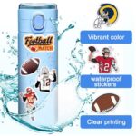 150 Pcs Large Football Stickers, American Football Stickers Pack for Water Bottle, Vinyl Waterproof Rugby Stickers for Helmet, Football Team Fans Gift Decal for Kids Boys Girls Teens