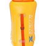 XTERRA Wetsuits Swim Buoy Float – Swimming Safety Float Dry Bag for Open Water Swimmers and Training Triathletes, Kayaking, Snorkeling, Shallow Diving (PVC 15 Liter Orange)