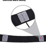 JOVITEC 2 Pieces Race Number Belt with 6 Gel Loops for Running Cycling Triathlon Marathon (Black and Blue)