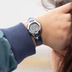 Armitron Sport Women’s 45/7012NVSV Digital Watch with Matte Navy Strap