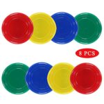 Zdgao Flying Discs for Kids and Adult, 9 Inch Plastic Flying Disc Set in Bulk, Set of 8