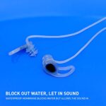 ADV. Eartune Aqua U Surfer/Swimmer Ear Plugs, Blocks Out Water Lets Sound in, Universal-fit with Lanyard, Perfect for Swimming, Surfing, Diving and Other Water Activities