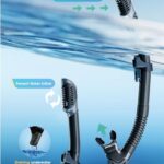 Snorkeling Gear for Adults, Kwambiri Dry-Top Snorkel Set, 181°Panoramic Wide View Diving Mask Breathing Freely Snorkel Mask for Snorkeling Scuba Diving Swimming Travel?Adults?