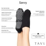 TAVI NOIR Women’s Savvy Non-Slip Socks, Haze, Small