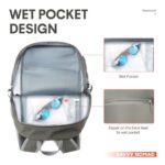 SAVVY NOMAD 40L Hiking Backpack Lightweight Packable Travel Backpack for Women Men-Gray