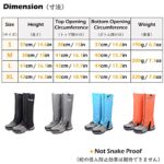 TRIWONDER Leg Gaiters Waterproof Snow Boot Gators Hiking Gaiters Men Women for Walking Climbing Hunting Cycling Backpacking Lightweight Rain Shoe Gaiters (1 Pair) (Black, M)