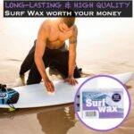 EHOMEA2Z Surfboard Wax Basecoat Bundle with Sticky Bumps Warm Tropical Surf Wax Surfboard Surfing Accessories Surfing Wax (4)