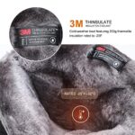 ALEADER Winter Boots for Men, Waterproof Snow Boots Hiking Shoes Black 8 D(M) US