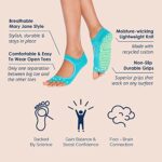 Tucketts Allegro Toeless Non-Slip Grip Socks – Anti Skid Yoga, Barre, Pilates, Home & Leisure, Pedicure – S/M – 1 pair Static Grey