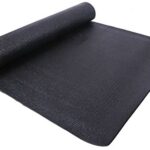 Signature Fitness All-Purpose 1/4-Inch High Density Anti-Tear Exercise Yoga Mat with Carrying Strap, Black