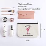 kdxpbpz Gymnastics Makeup Bag for Women Gymnasts Inspirational Gifts Gymnastic Coach Gifts for Women Sports Lovers Birthday Christmas Gifts for Her
