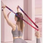 Aozora Yoga Strap for Stretching Yoga Bands Yoga Belt Pilates Straps with Extra Safe Adjustable D-Ring Buckle, 8 feet Non-Elastis Yoga Accessories for Pilates (Colorful triangle-1 pack)