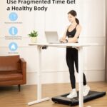 Bifanuo Walking Pad – Under Desk Treadmill, Treadmills for Home/Office, Portable Treadmill, Walking Pad Treadmill Under Desk with Remote Control LED Display- Ideal for Fitness Enthusiasts (Black)
