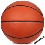 AND1 Xcelerate Rubber Basketball: Official Regulation Size 7 (29.5 inches) – Deep Channel Construction Streetball, Made for Indoor Outdoor Basketball Games