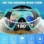 Snorkeling Gear for Adults, Felidel Snorkel Mask Adult Dry Top Snorkel Set with Panoramic View Anti-Fog Scuba Diving Mask for Snorkeling Swimming Travel, Snorkeling Kit Diving Packages