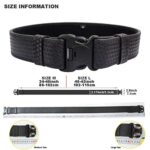 LytHarvest 10-in-1 Police Duty Utility Belt Rig, Security Guard Modular Law Enforcement Duty Belt with Pouches – Handcuff Case, Radio Pouch, Pistol Holster, Glove Pouch, Light Holder (Medium)