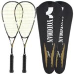TENGAOSI Graphene Touch Squash Racquet Series, (Speed/Radical), Pre-Strung Squash Rackets Set of 2 (Yellow-2)