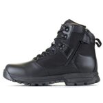 LA Police Gear Sector 6″ Side-Zip Duty Boot, Men’s Side-Zip Tactical Boots, Black Boots for Men – 10-Standard