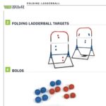 Wild Sports Folding Ladderball Set – Lightweight and Portable Outdoor Game – Includes 6 Bolos