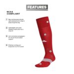 adidas Unisex Metro 6 Soccer Socks (1-pair), Team Power Red/Clear Grey/White, Medium