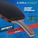 JOOLA Infinity Overdrive – Professional Performance Ping Pong Paddle with Carbon Kevlar Technology – Black Rubber on Both Sides – Competition Table Tennis Racket for Advanced Training – Extreme Speed