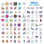 100 PCS Roller Skate Stickers Roller Skating Ice Skating Stickers for Laptop Water Bottle Computer Refrigerator Luggage Phone Case Bicycle Teens (Roller Skate)