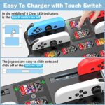 Switch Games Organizer Station with Controller Charger, Charging Dock for Nintendo Switch & OLED Joycons, Switch Mounts, Brackets & Stands for Games, TV Dock, Pro Controller, Accessories Kit Storage