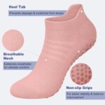 CTHH 6 Pairs Pilates Socks Yoga Socks Non-Slip With Grips for Women Pilates, Pure Barre, Hospital, Barefoot Workout, Pregnant