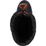 Columbia Boys Powderbug Plus Ii Print Snow Boot, Black/Tangy Orange, 6 Big Kid US