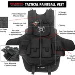 Maddog® Sports Tactical Paintball Harness Vest (Stealth Black)