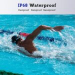 LAMYOO Bone Conduction Headphones, IPX8 Waterproof MP3 Swimming Headphones Underwater Music Player Built-in 32G Memory, Open-Ear Wireless Bluetooth 5.3 Earbuds for Running, Cycling, Swimming