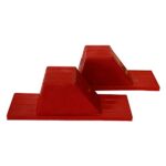 AMBER Durable Rubber Starting Blocks – Premium Track & Field Indoor Starting Block Set (1 Pair) for Enhanced Performance