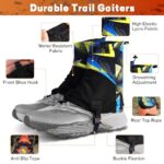 Ldafava Low Gaiters,Running Gaiters, Sandproof Leg Trail Gaiters, Waterproof Hiking Gaiters for Snow,Trail Running,Hiking,Hunting,Skiing,Mountain Climbing (Yellow)