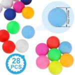 Guirnd 28 Pcs Colored Ping Pong Balls, 40mm Table Tennis Balls, Ping Pong Balls for Games or Arts, Pong Balls for Kids, Pet Toys