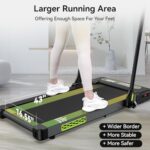 Walking Pad Treadmill, Under Desk Treadmills for Home and Office, 3 in 1 Foldable Treadmill 2.5HP Electric Treadmills 300 lbs Capacity (Black)