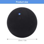 HERCHR Single Dot Squash Ball, 37mm Beginner Squash Ball Rubber Squash Racket Ball for Beginner Training Practice Sports Competition Training Squash Ball Blue Dot Squash Balls (Blue)