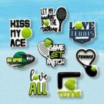 Oibhegoot 16Pcs Tennis Shoe Charms for Clog Sandals