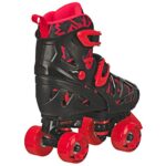 Roller Derby Trac Star Youth Boy’s Adjustable Roller Skate Grey/Black/Red Size Medium (12-2)