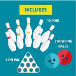 Chuckle & Roar – 10 Pin Bowling Set – New Family Game Night Staple – Easy Setup and cleanup – Great for Indoor Game time – Ages 3 and up