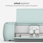Cricut Explore 3 & Digital Content Library Bundle – Includes 30 images in Design Space App – 2X Faster DIY Cutting Machine for all Crafts, Cuts 100+ Materials Blue
