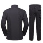 HANSTRONG GEAR Men Tactical BDU Combat Uniform Jacket Shirt & Pants Suit for Army Military Airsoft Paintball Hunting Shooting War Game Black(XL)