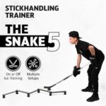 ACE HOCKEY Lightweight Stickhandling Training Aid – Snake 5, Equipment for Puck Control, Street Hockey Training, Reaction Time and Coordination, Durable, Portable and Adjustable