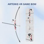 Artemis VR Game Bow, 10lbs Draw Weight, Realistic Archery Handle for Meta Quest 2/3/3S, VR Accessories with Symmetrical Design & Immersive Archery Feedback, Ideal Gift for Gamers (Ivory White)