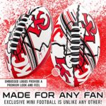 Franklin Sports NFL Kansas City Chiefs Football – Youth Mini Football – 8.5″ Junior Size Ball – SPACELACE Easy Grip Texture- Perfect for Kids