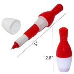 SWTOOL 30pcs Bowling Ballpoint Pen Cute Cartoon Retractable Ball Pen for Kids (Random Color)