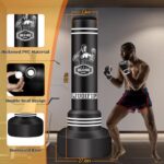 Freestanding Punching Bag for Adults, 70” Boxing Bag with Stand Kicking Bag Heavy Bag with Boxing Gloves and Electric Air Pump, Women Men Kickboxing Bags for Beginners Training MMA Muay Thai Fitness