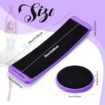 Motionchic 2 Pcs Portable Turning Board Figure Ice Skating Spinner for Ballet Dancers Ice Skaters Gymnasts Cheerleaders Training Improving Balance Pirouette Equipment (Purple)